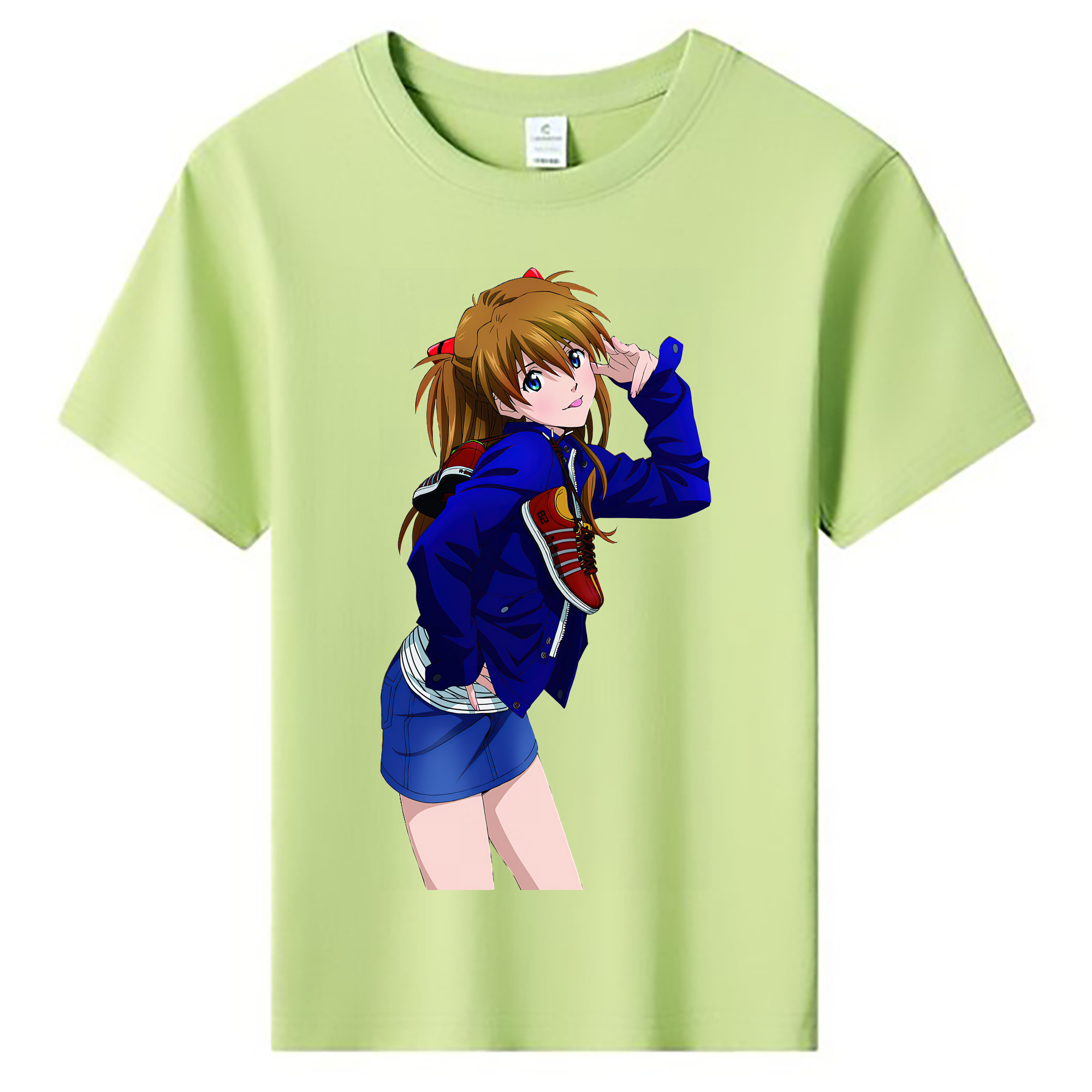 （画像用） EVA 新世紀エヴァンゲリオン 綿100％キッズTシャツ（フロントプリント）